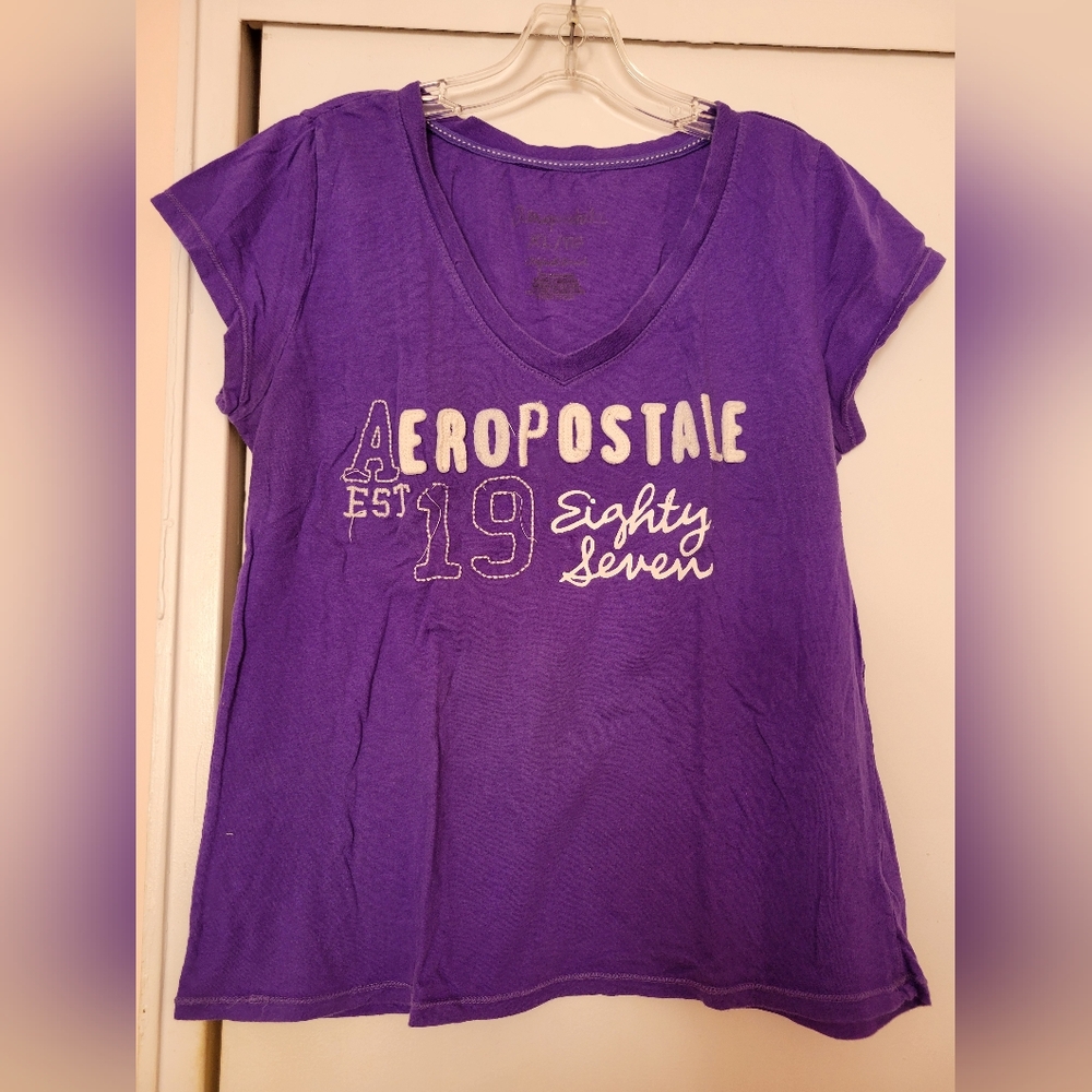 Aeropostale purple t-shirt.